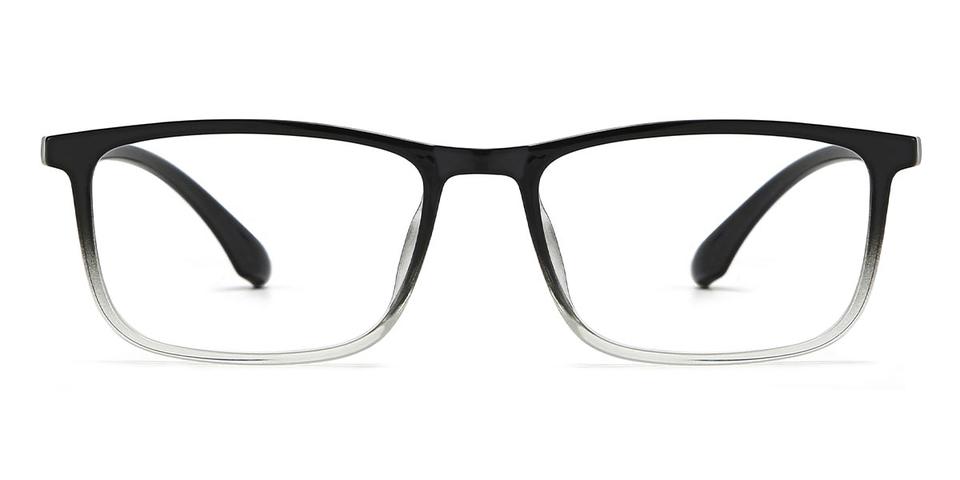 Black Clear Osmond - Rectangle Glasses
