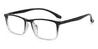 Black Clear Osmond - Rectangle Glasses