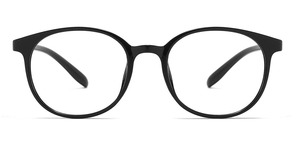 Black Sabrina - Oval Glasses