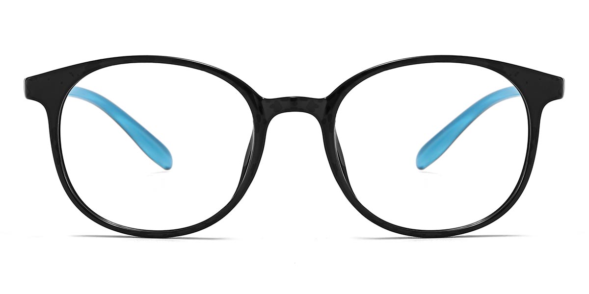Black Blue Sabrina - Oval Glasses