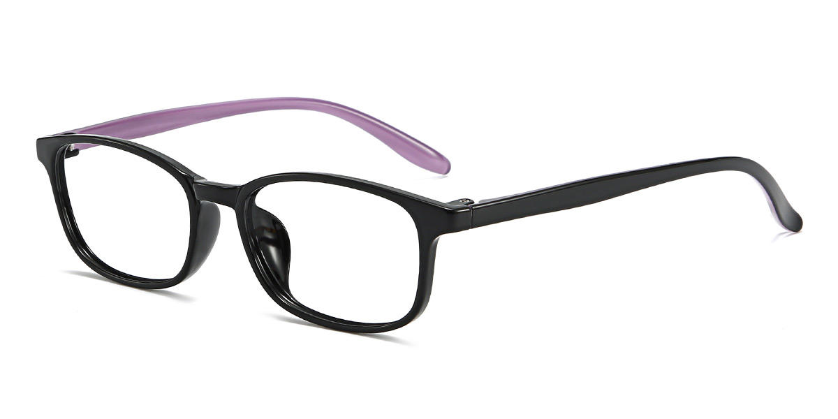 Purple Black Norma - Rectangle Glasses