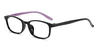 Purple Black Norma - Rectangle Glasses