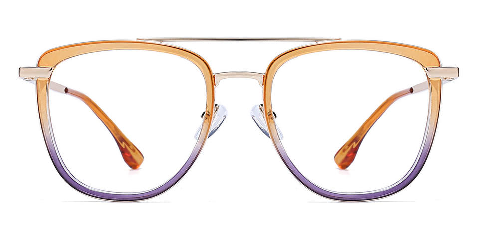 Orange Purple Jayce - Aviator Glasses