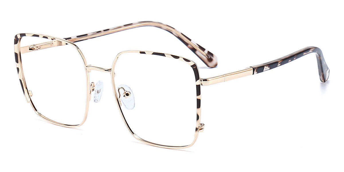 Gold Tortoiseshell Osborn - Square Glasses