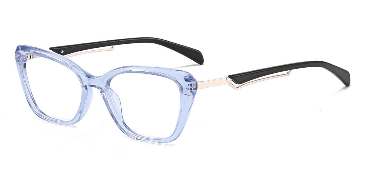 Light Blue Hedy - Rectangle Glasses