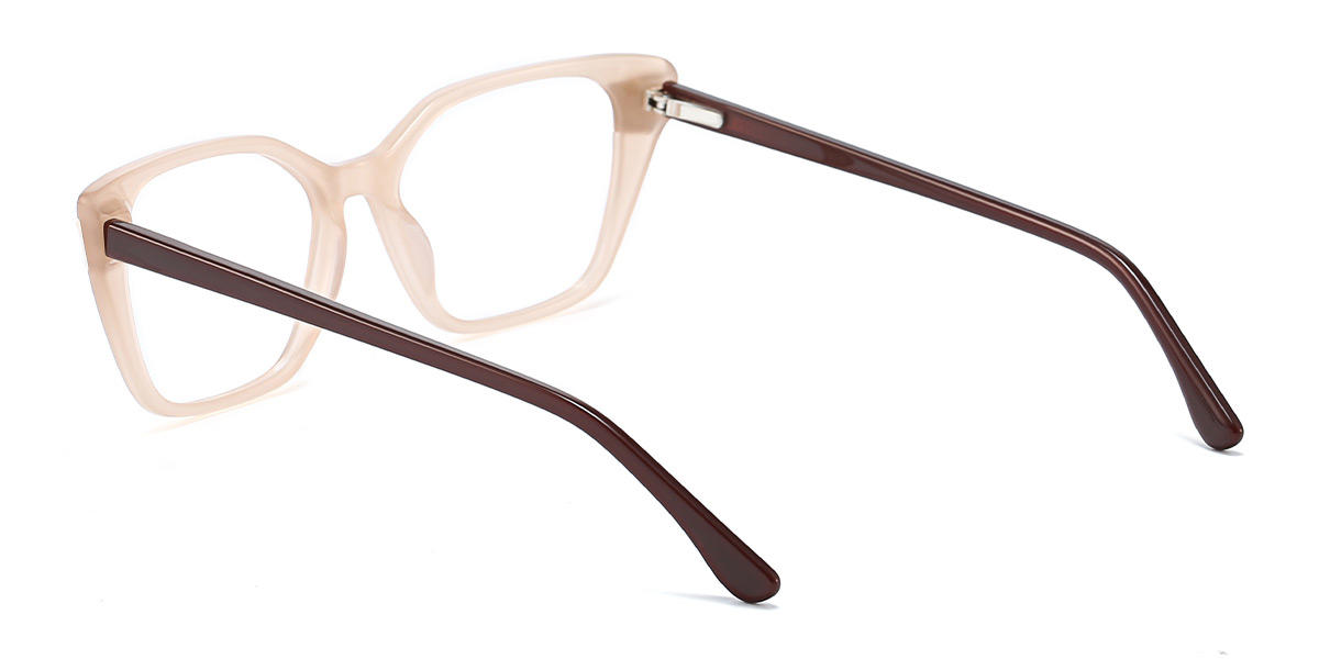 Nude Pink Betsy - Rectangle Glasses
