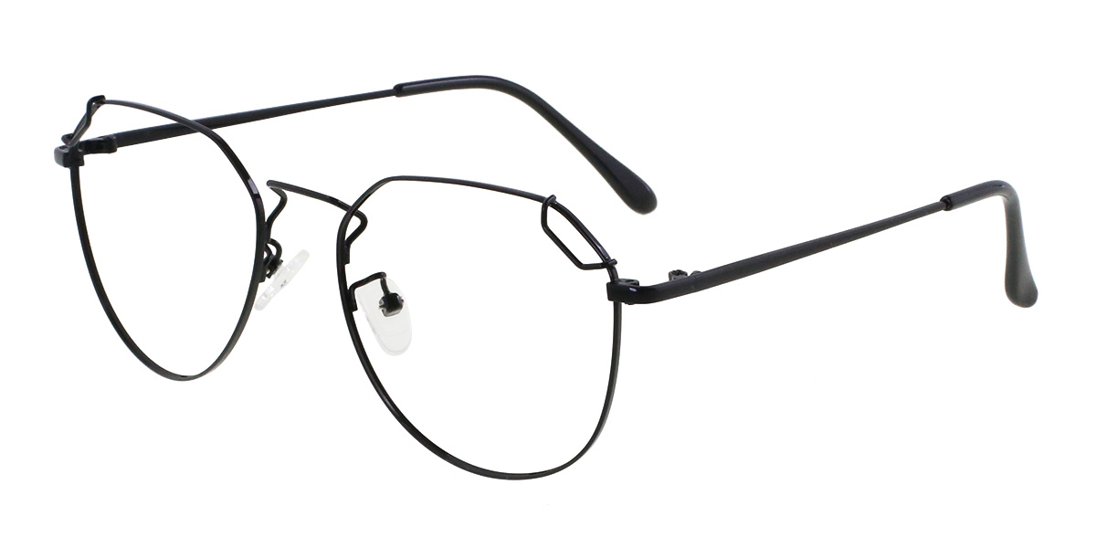 Black Odelia - Oval Glasses