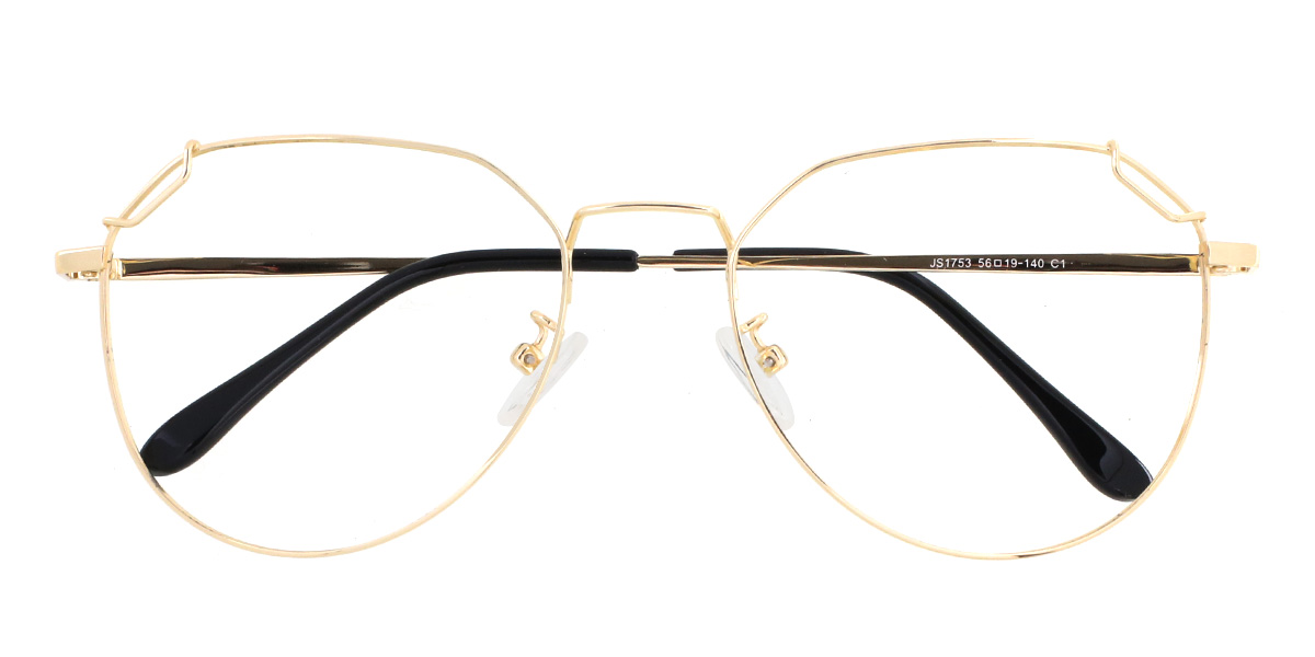 Gold Odelia - Oval Glasses