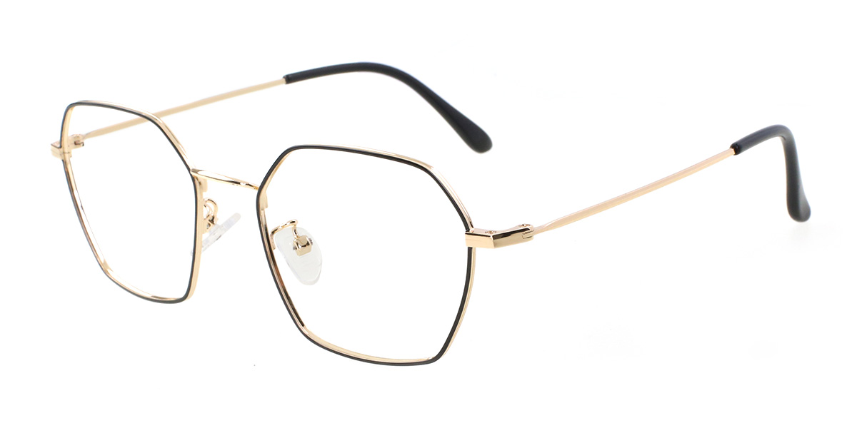 Gold Black Nelly - Oval Glasses