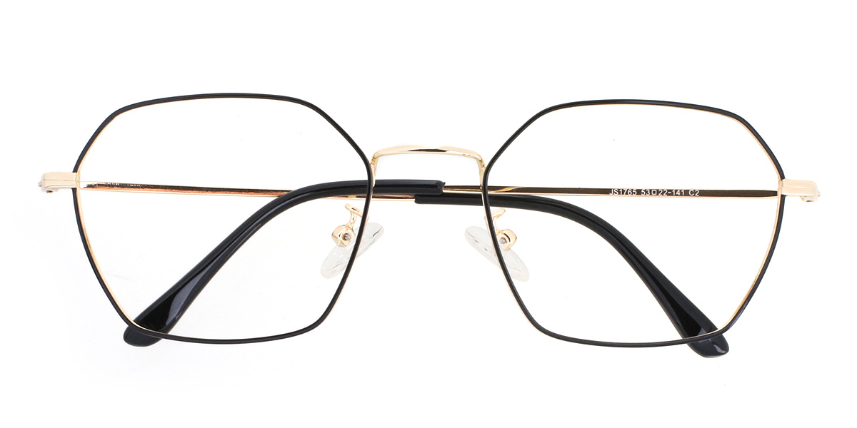 Gold Black Nelly - Oval Glasses