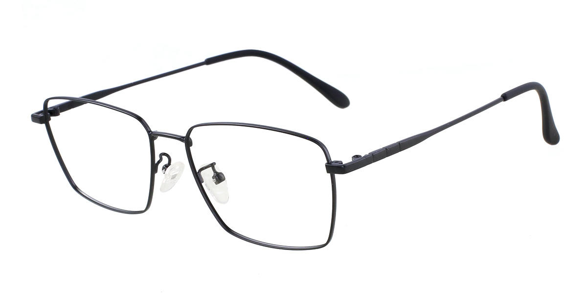 Black Marvin - Rectangle Glasses