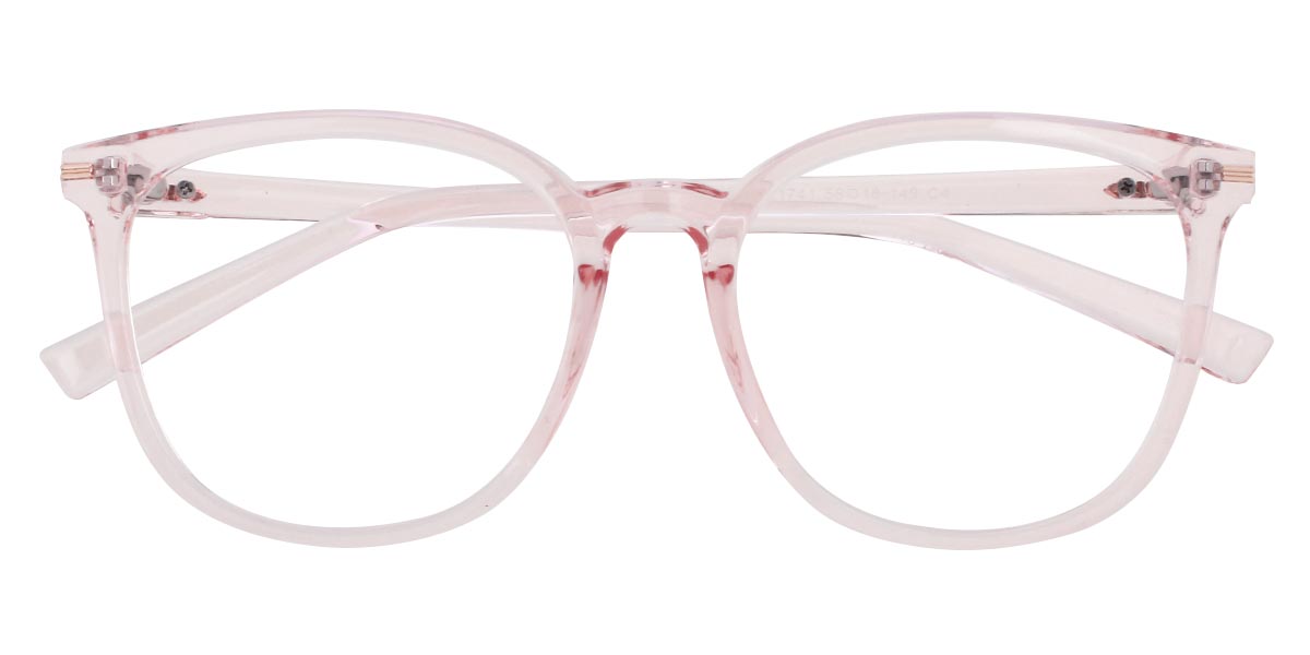 Light Pink Ternence - Square Glasses