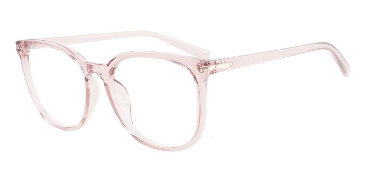 Light Pink Ternence - Square Glasses