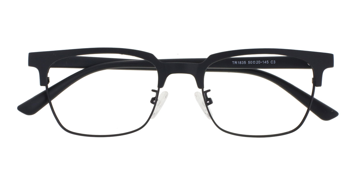Black Virgil - Rectangle Glasses