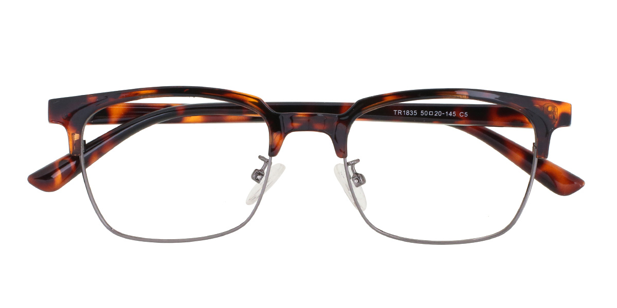 Gun Tortoiseshell Virgil - Rectangle Glasses