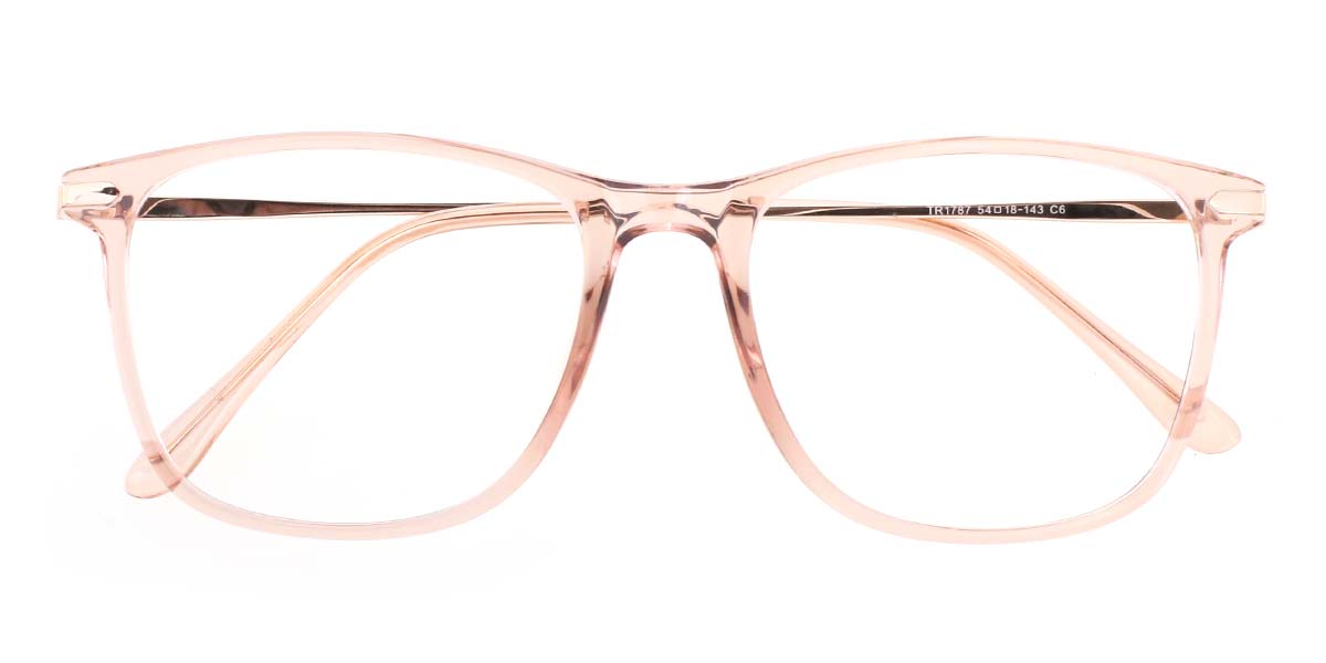 Light Pink Winfred - Square Glasses