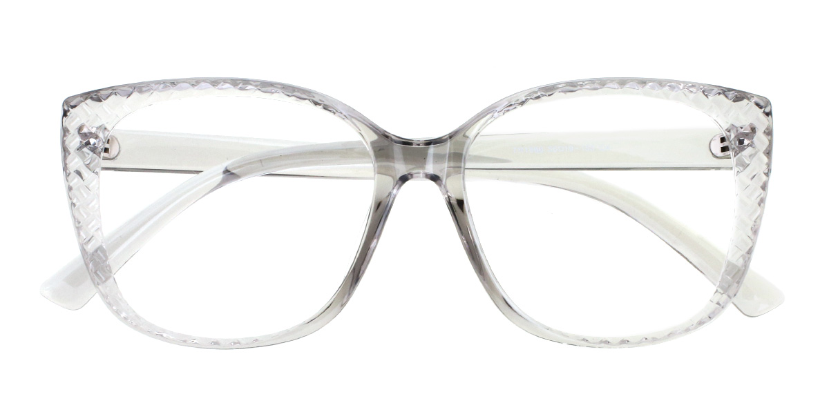 Clear Grey Zebulon - Square Glasses