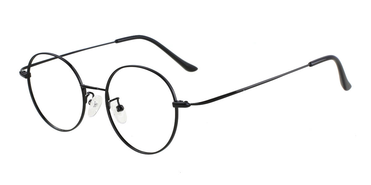 Black Renata - Oval Glasses