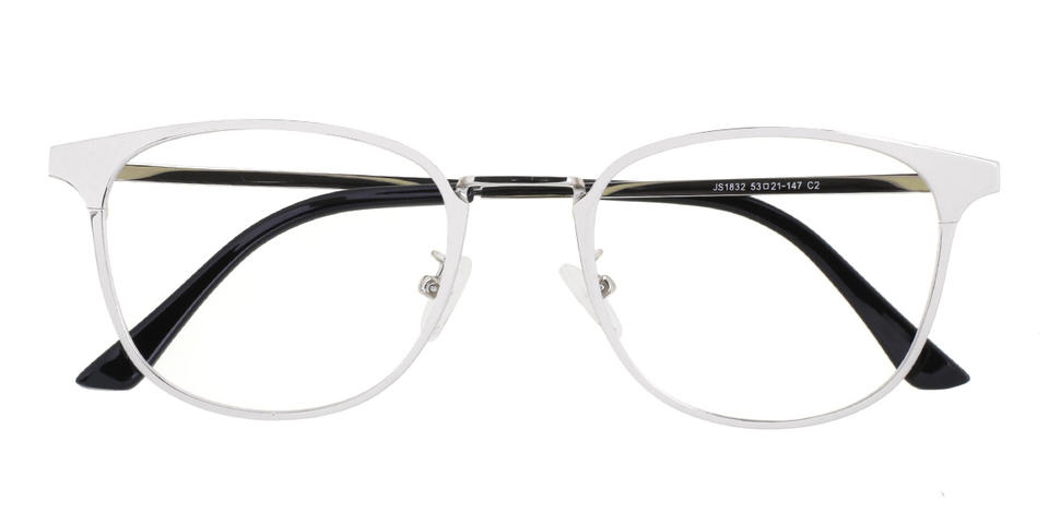 Silver Moira - Rectangle Glasses