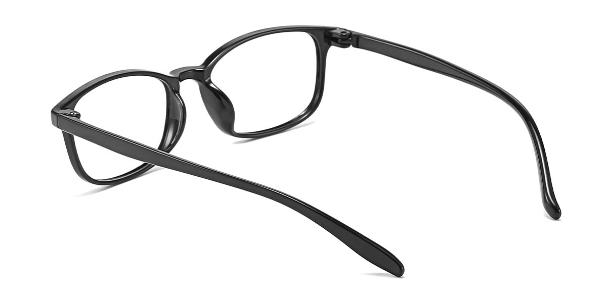 Black Norma - Rectangle Glasses
