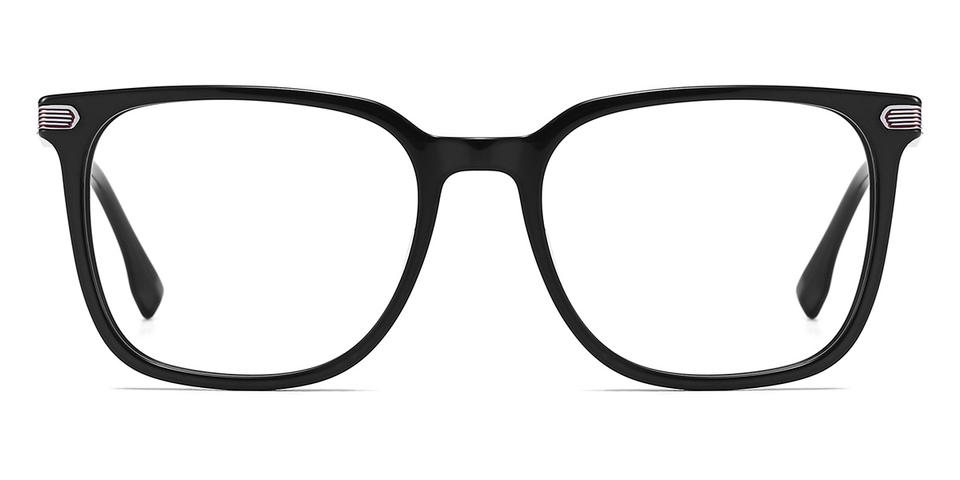 Black Frederica - Rectangle Glasses