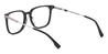 Black Frederica - Rectangle Glasses