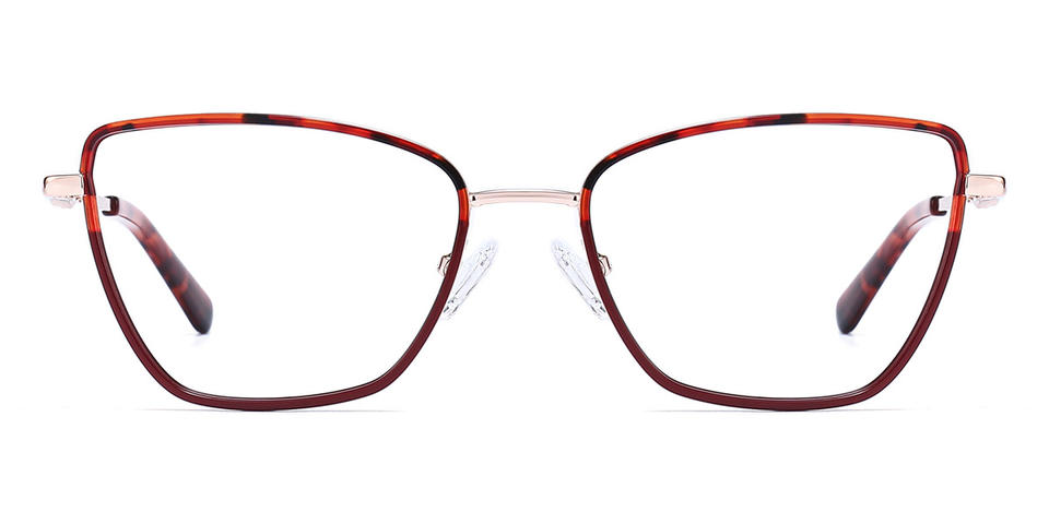 Red Red Tortoiseshell Genevieve - Cat Eye Glasses