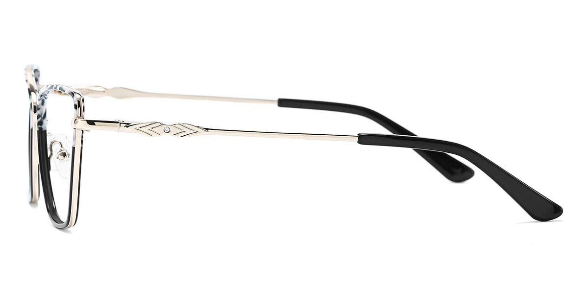 Black Black Tortoiseshell Genevieve Glasses - Cat Eye Glasses