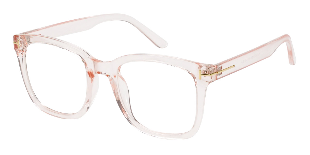 Light Pink Heloise - Square Glasses