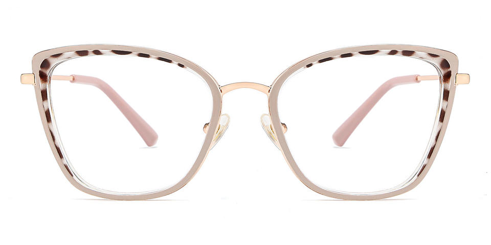 Cameo Brown Brown Spots Gladys - Cat Eye Glasses
