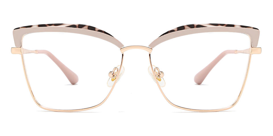 Cameo Brown Brown Spots Eileen - Cat Eye Glasses