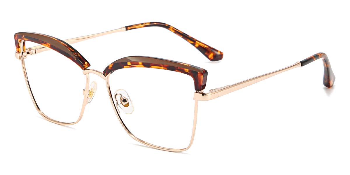 Ceniza Tortuga marrón Eileen - Cat Eye Glasses