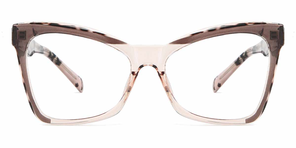 Ash Brown Tortoiseshell Erica - Square Glasses