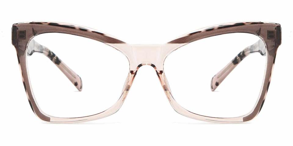 Ash Brown Tortoiseshell Erica - Square Glasses
