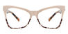Cameo Brown Brown Spots Erica - Square Glasses