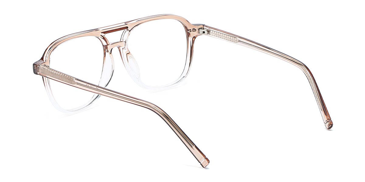 Gradient Brown Doreen - Aviator Glasses