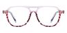 Pink Pink Tortoiseshell Doreen - Aviator Glasses