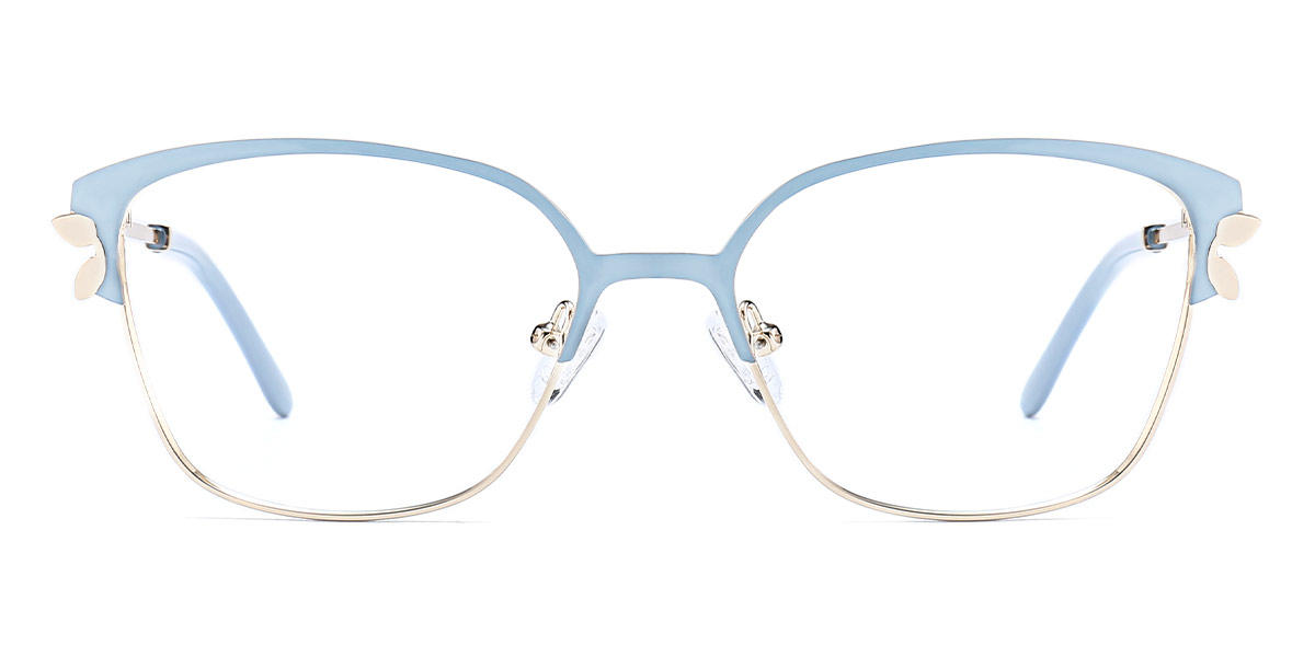 Light Blue Constance - Rectangle Glasses