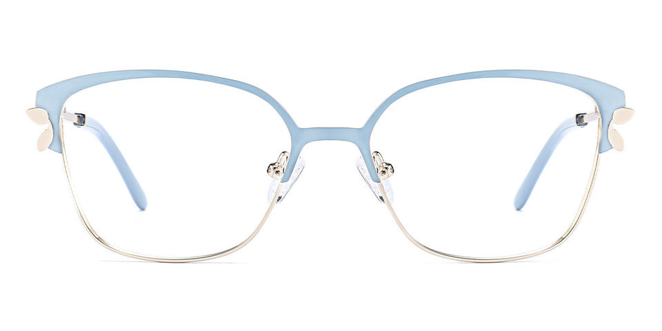 Light Blue Constance - Rectangle Glasses