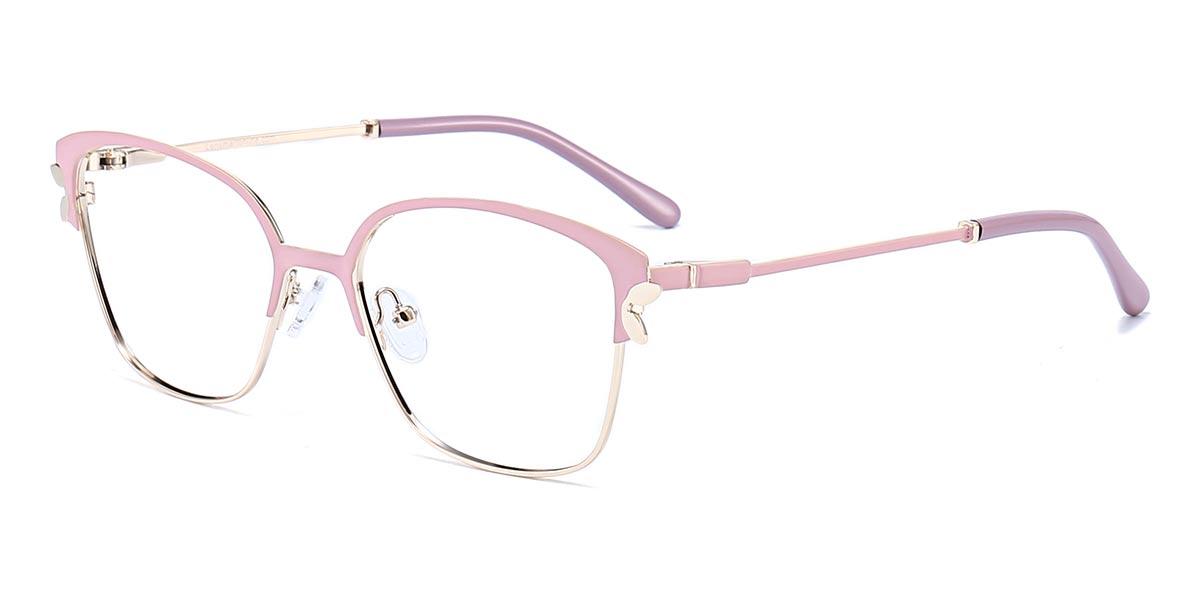 Pink Constance - Rectangle Glasses