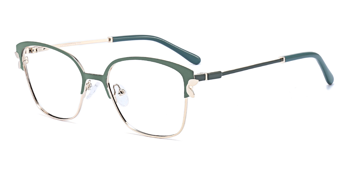 Green Constance - Rectangle Glasses