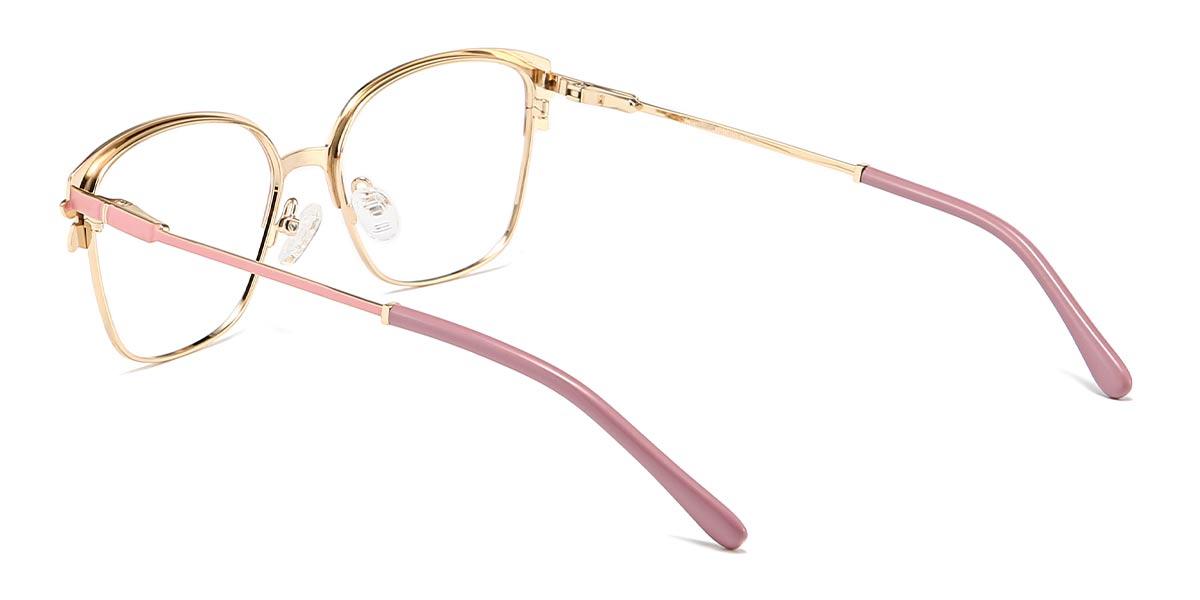 Pink Constance - Rectangle Glasses