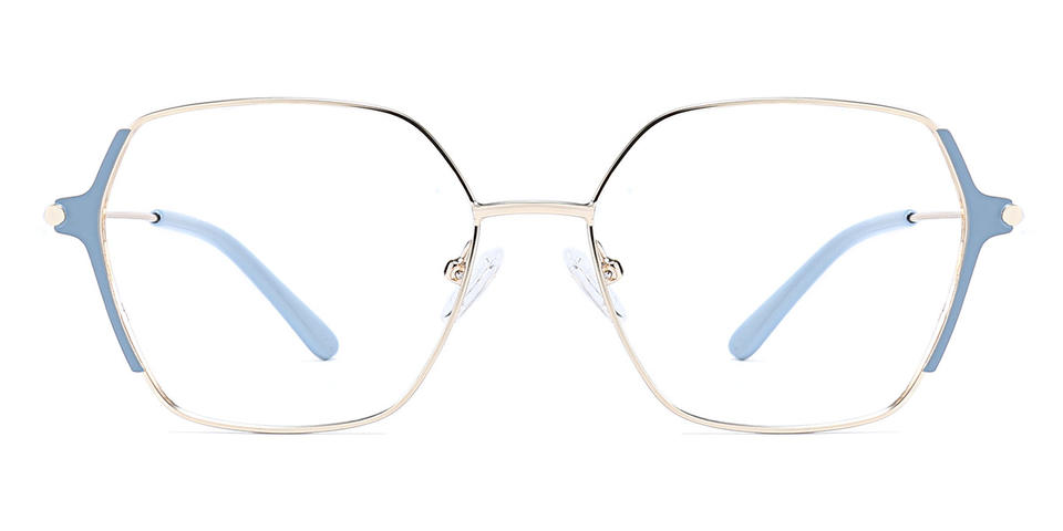 Light Blue Dinah - Rectangle Glasses