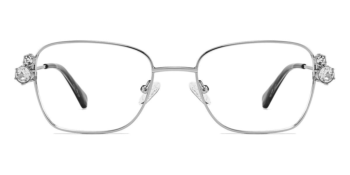 Silver Beryl - Rectangle Glasses