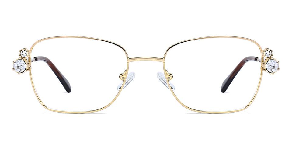 Gold Beryl - Rectangle Glasses