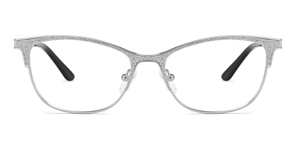 Silver Alma - Rectangle Glasses
