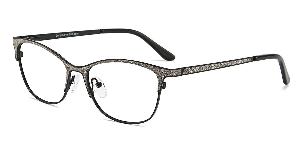Black Alma - Rectangle Glasses
