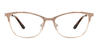 Rose Gold Alma - Rectangle Glasses