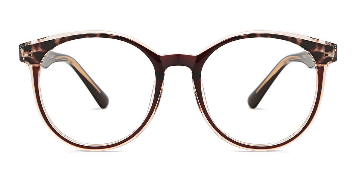 Black Brunette Spots Kojo - Round Glasses