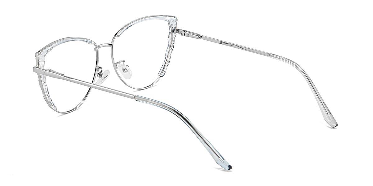 Clear Grey Lethe - Cat Eye Glasses